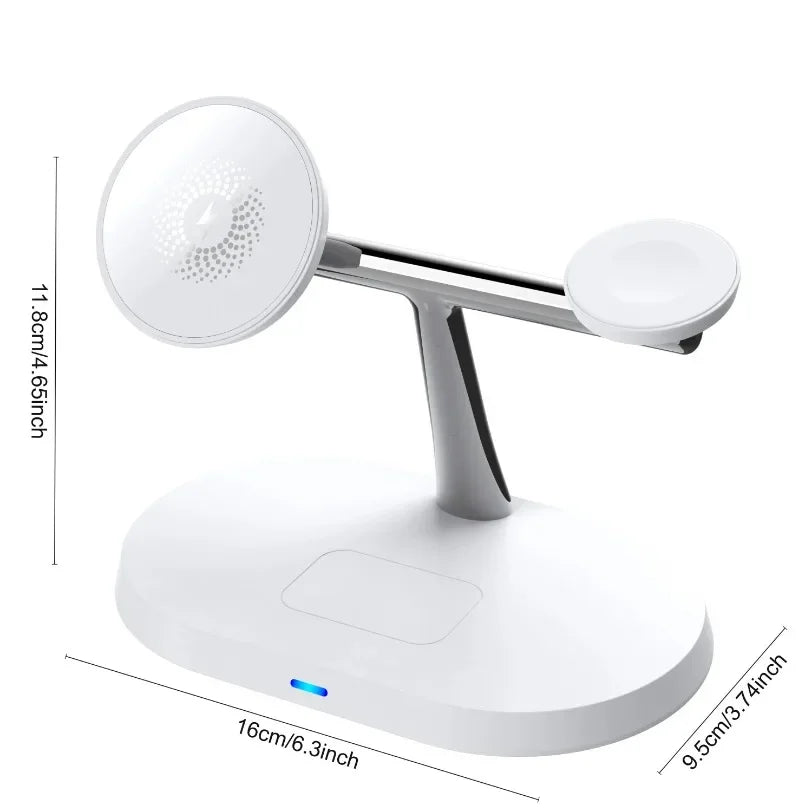 30W Magnetic Wireless Charger Station für Magsafe iPhone 16 15 14 13 12 Apple Watch 8 7 6 Airpods Pro Fast Charging Station
