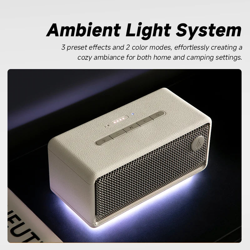 Edifier ES60 vintage/retro Bluetooth Lautsprecher 36W RMS Outdoor IP66 Spritzwasser geschützt