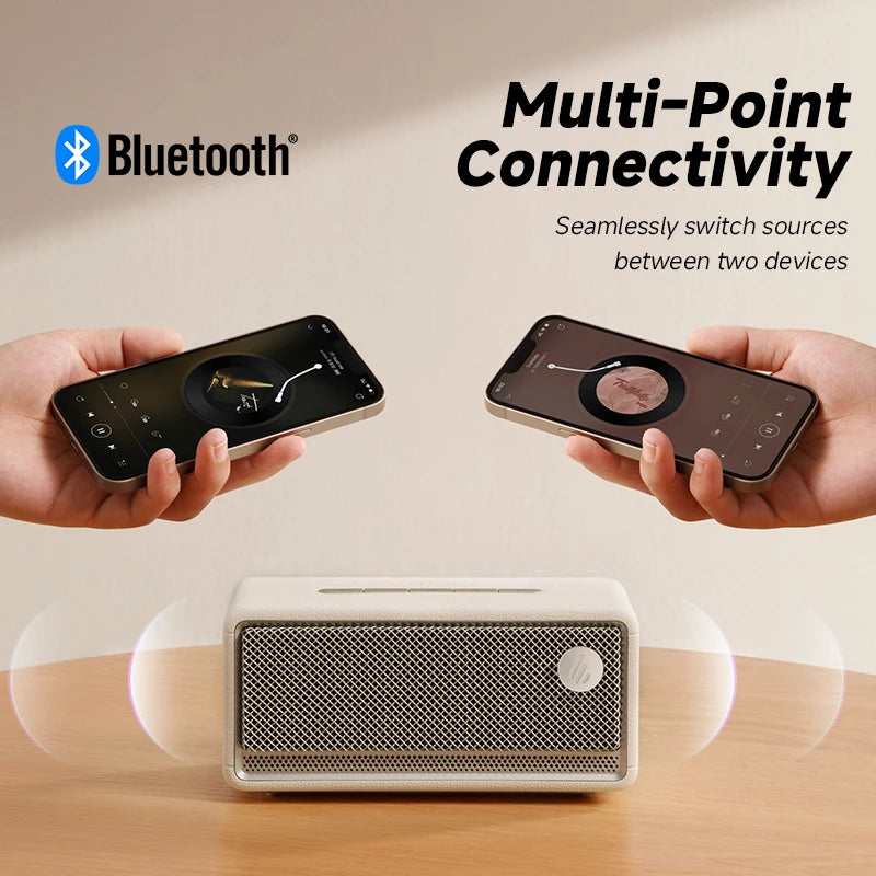 Edifier ES60 vintage/retro Bluetooth Lautsprecher 36W RMS Outdoor IP66 Spritzwasser geschützt