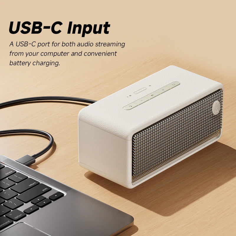 Edifier ES60 vintage/retro Bluetooth Lautsprecher 36W RMS Outdoor IP66 Spritzwasser geschützt