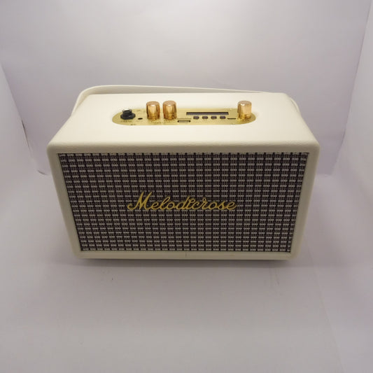 -Melodicrose - 40 Watt Vintage Verstärker mit 4000mAh Akku für unterwegs